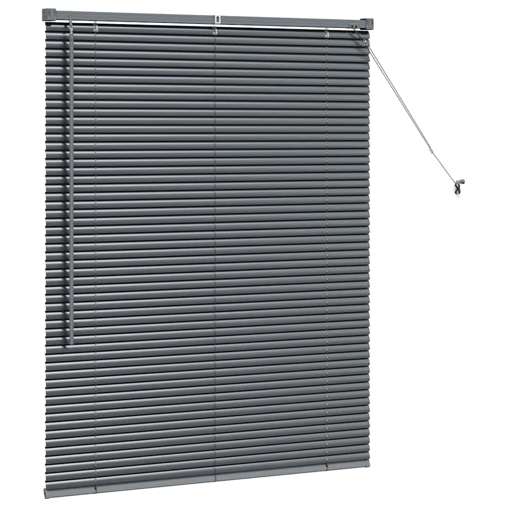 Persienner Mørkegrå 130 x 100 cm Aluminium