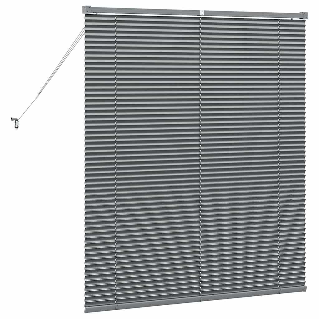 Persienner Mørkegrå 130 x 110 cm Aluminium