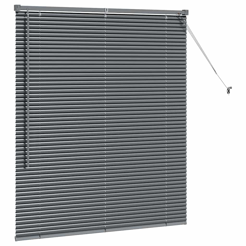 Persienner Mørkegrå 130 x 115 cm Aluminium