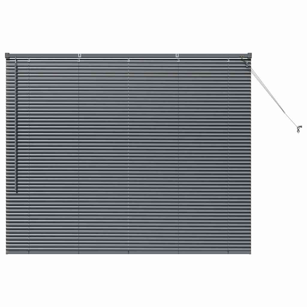 Persienner Mørkegrå 130 x 155 cm Aluminium