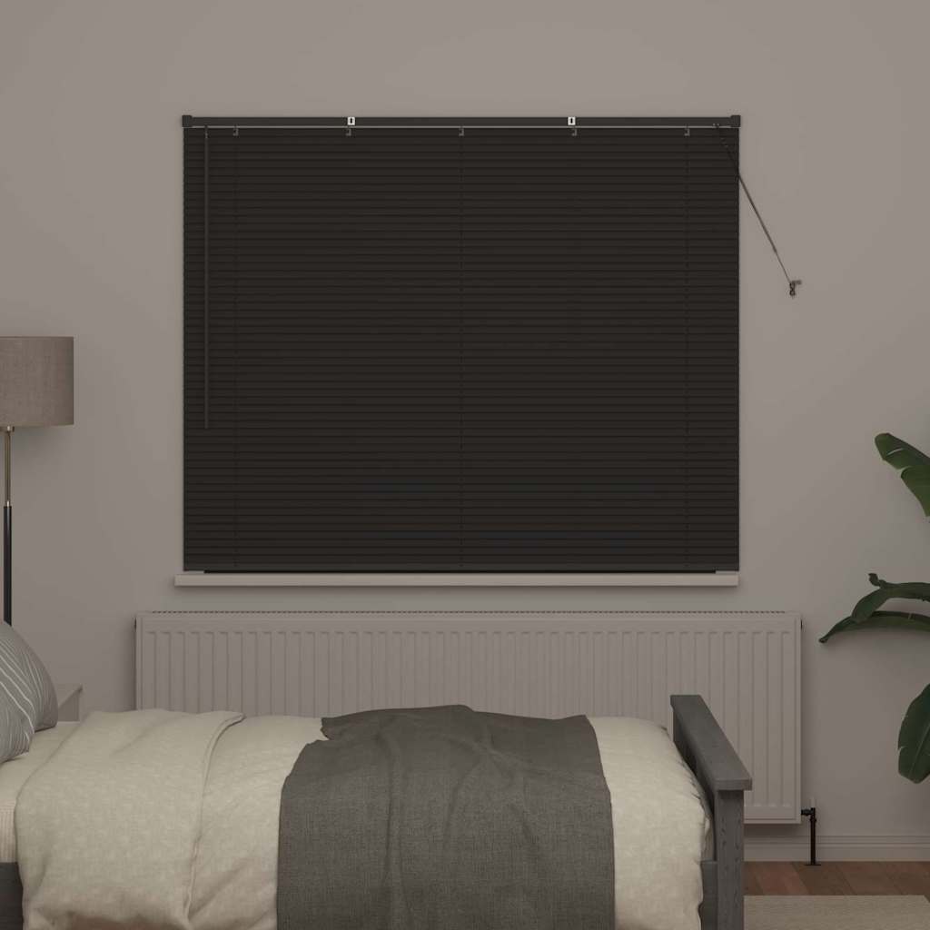 Persienner Mørkegrå 130 x 160 cm Aluminium