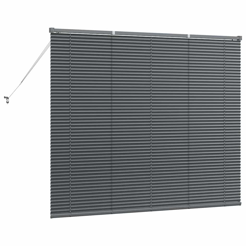 Persienner Mørkegrå 130 x 160 cm Aluminium