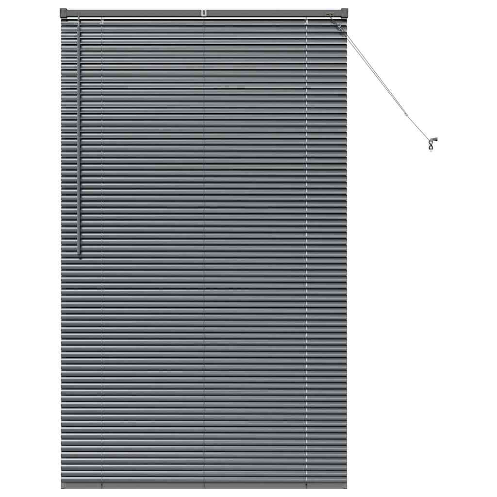 Persienner Mørkegrå 175 x 105 cm Aluminium