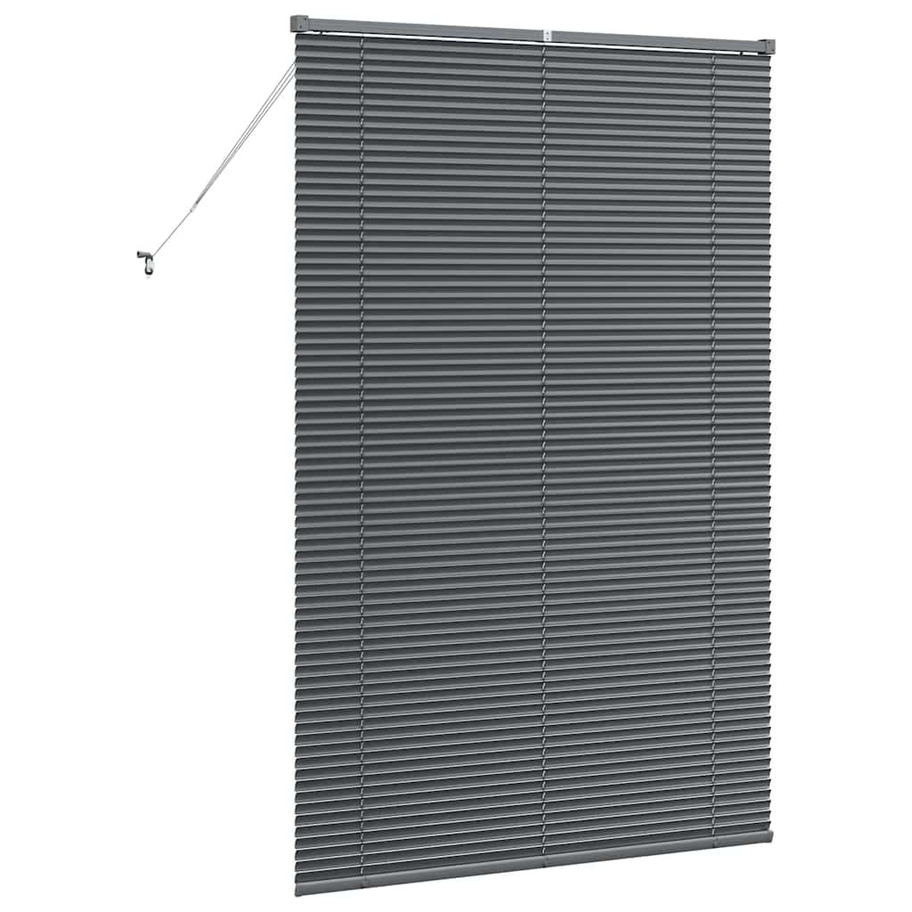 Persienner Mørkegrå 175 x 110 cm Aluminium