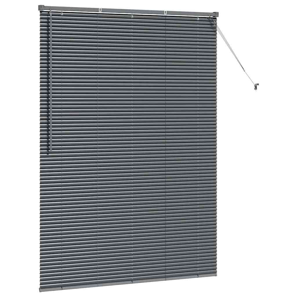 Persienner Mørkegrå 175 x 130 cm Aluminium