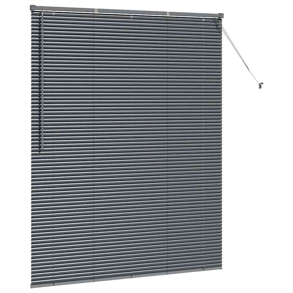 Persienner Mørkegrå 175 x 140 cm Aluminium