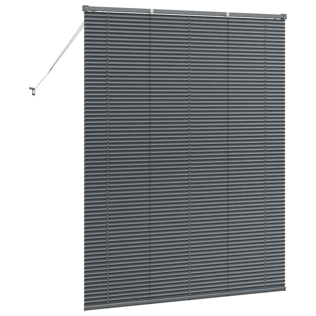Persienner Mørkegrå 175 x 150 cm Aluminium