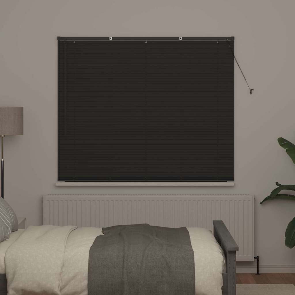 Persienner Mørkegrå 175 x 160 cm Aluminium