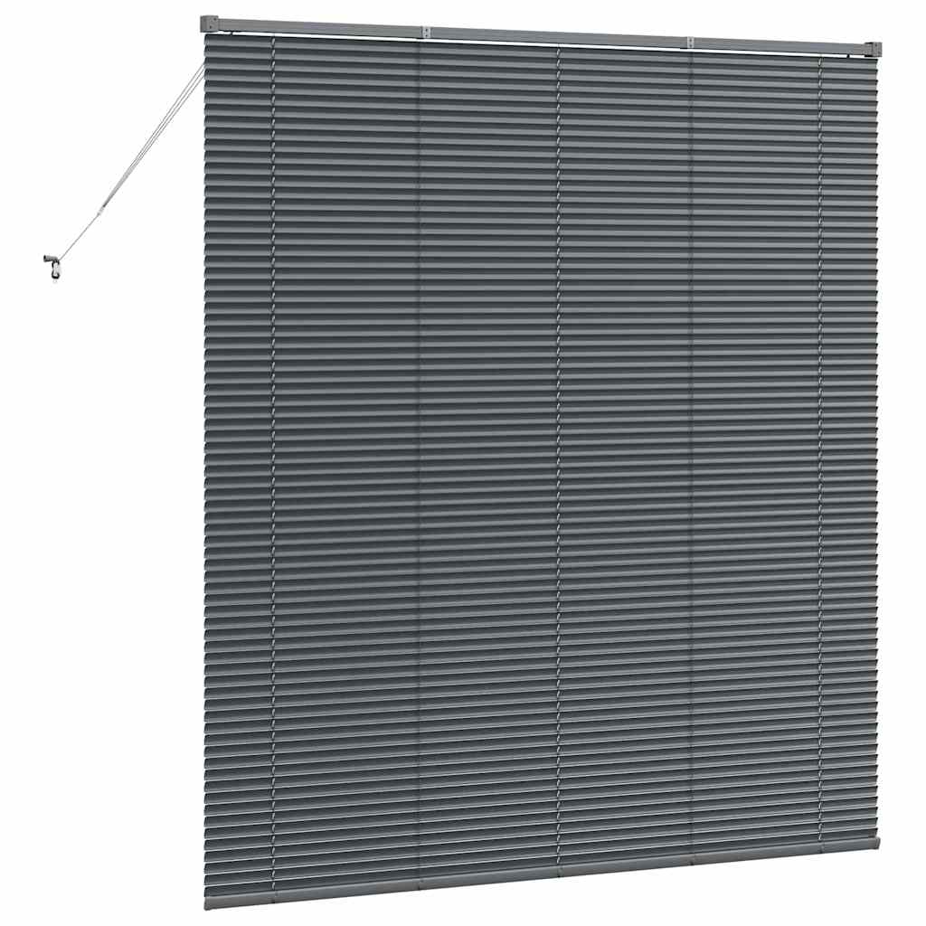 Persienner Mørkegrå 175 x 160 cm Aluminium