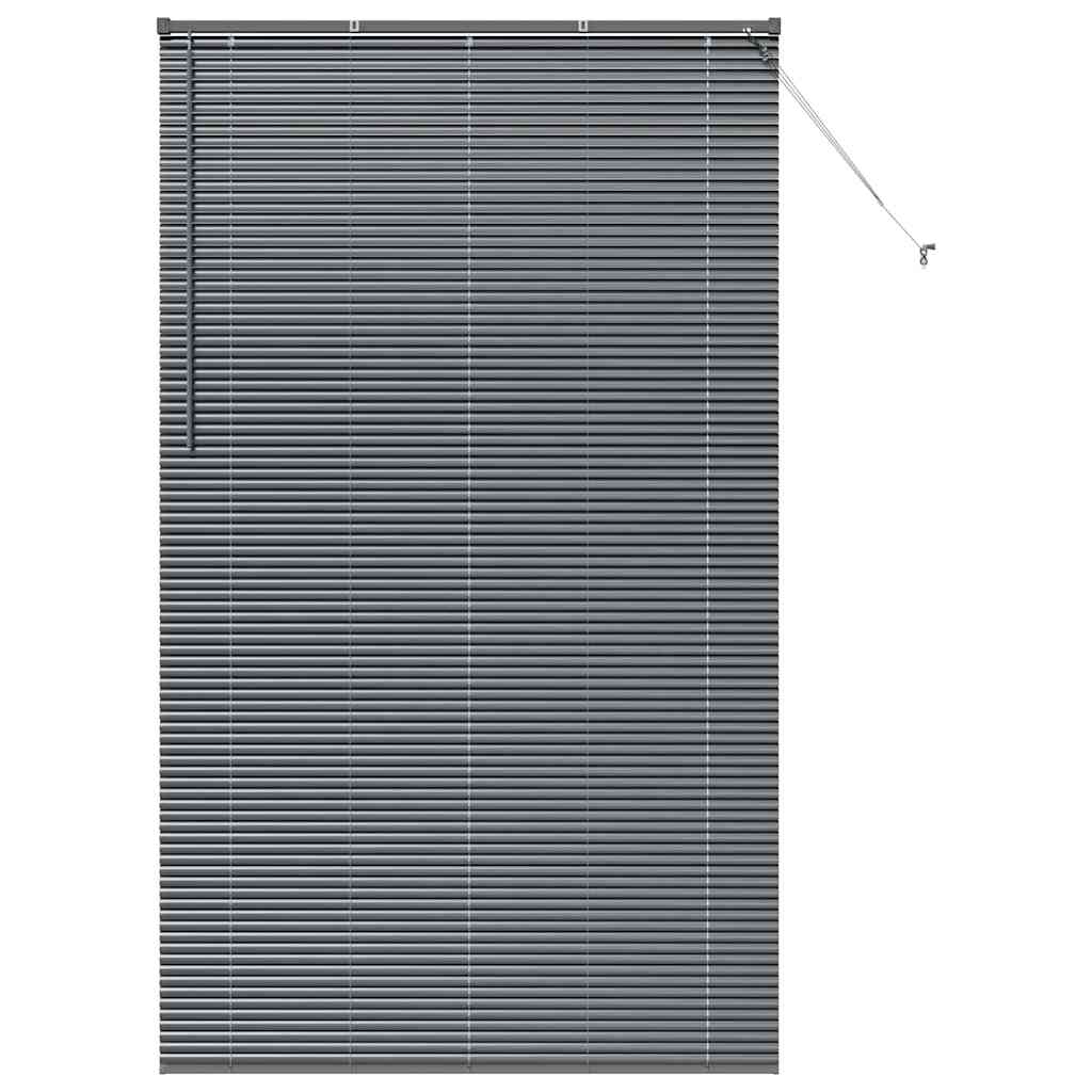 Persienner Mørkegrå 220 x 125 cm Aluminium