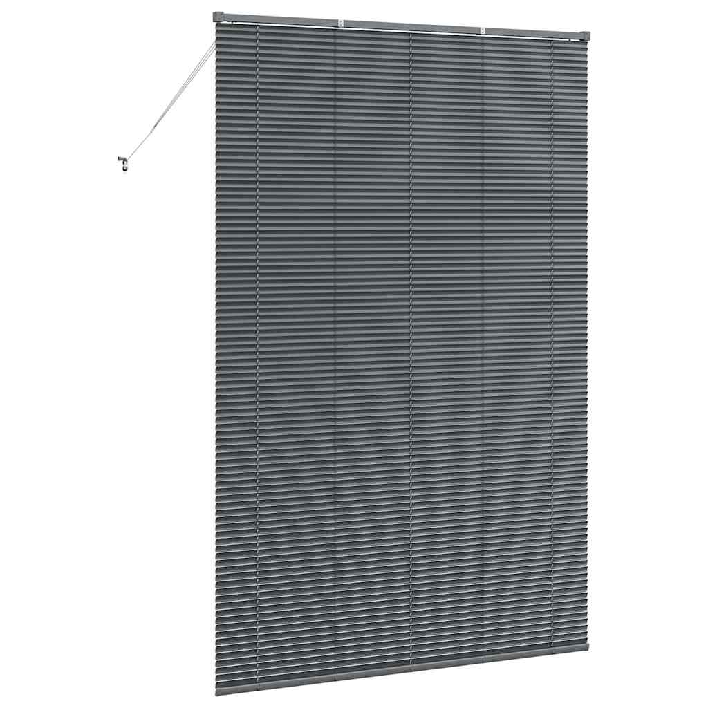 Persienner Mørkegrå 220 x 145 cm Aluminium