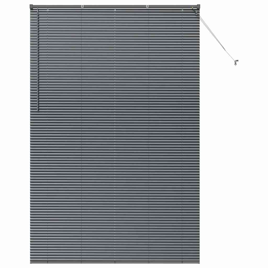 Persienner Mørkegrå 220 x 145 cm Aluminium