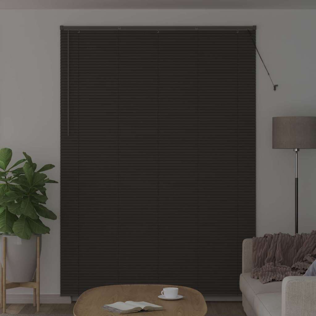 Persienner Mørkegrå 220 x 155 cm Aluminium