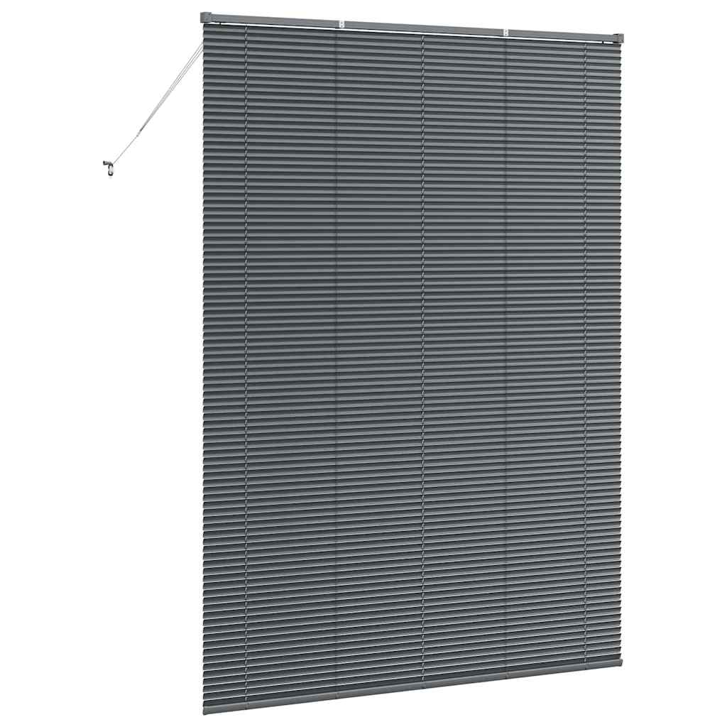 Persienner Mørkegrå 220 x 155 cm Aluminium