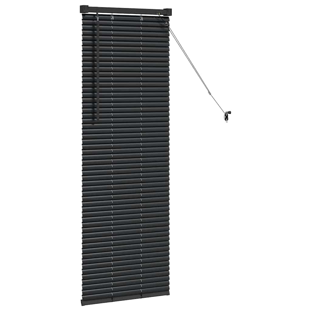 Persienner Sort 130 x 55 cm Aluminium