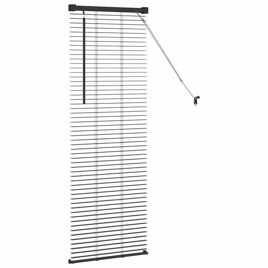 Persienner Sort 130 x 55 cm Aluminium