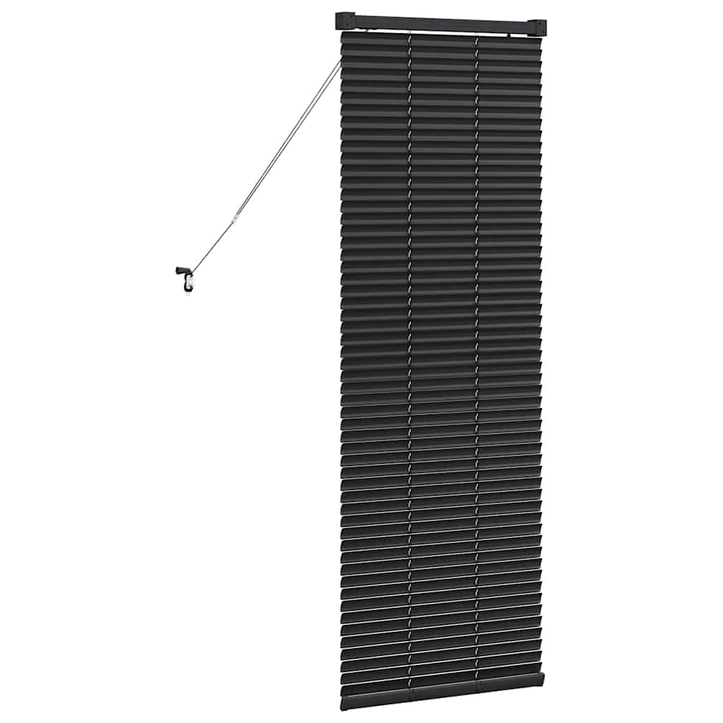 Persienner Sort 130 x 55 cm Aluminium