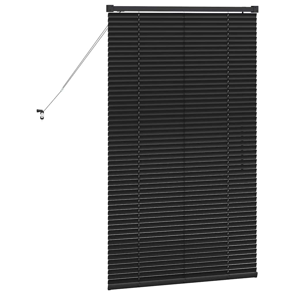 Persienner Sort 130 x 80 cm Aluminium