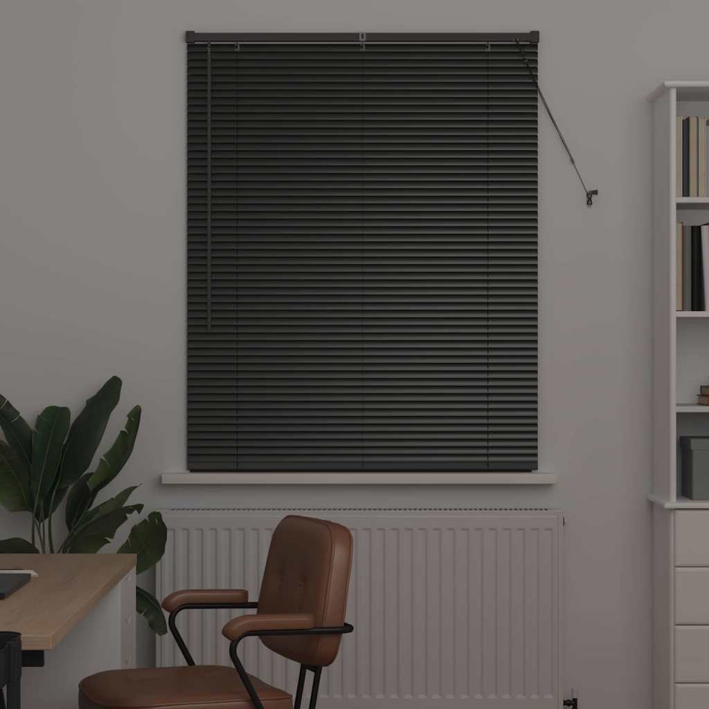 Persienner Sort 130 x 105 cm Aluminium