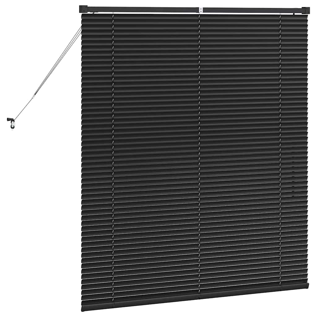 Persienner Sort 130 x 115 cm Aluminium