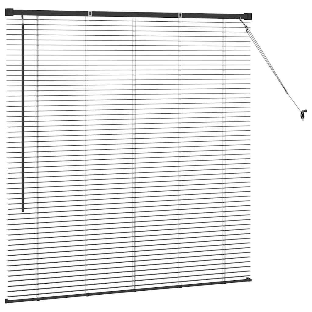 Persienner Sort 130 x 135 cm Aluminium