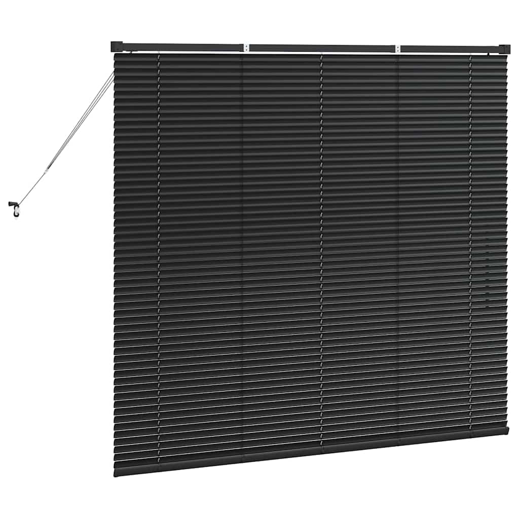 Persienner Sort 130 x 140 cm Aluminium