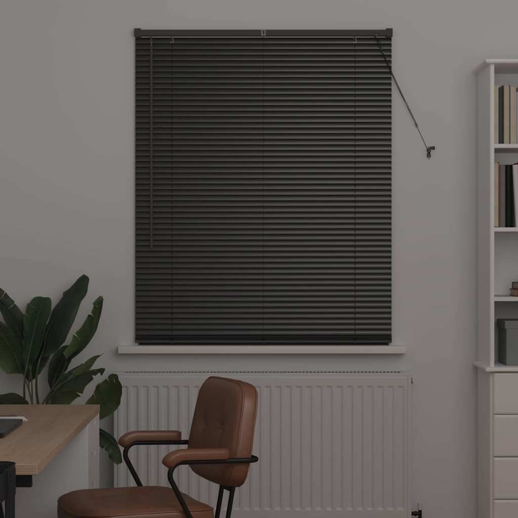 Persienner Sort 175 x 105 cm Aluminium