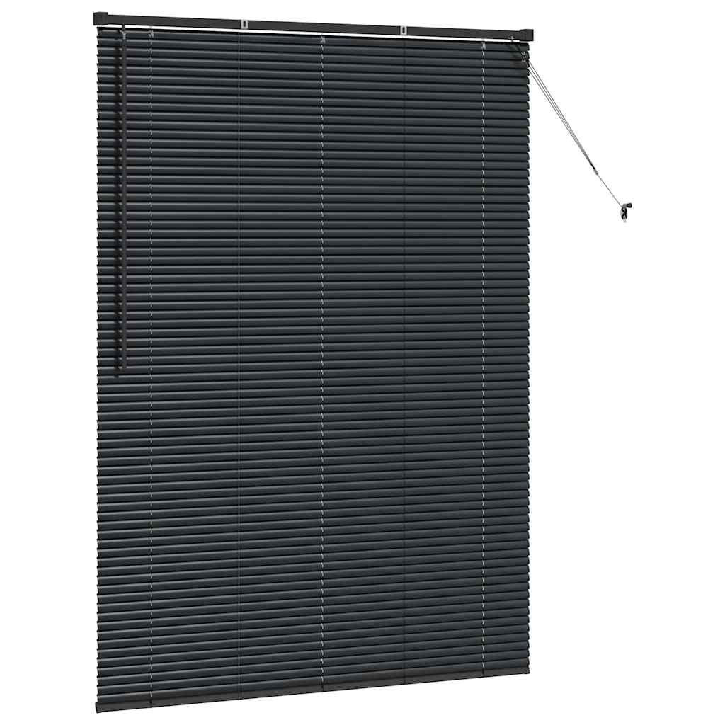 Persienner Sort 175 x 130 cm Aluminium
