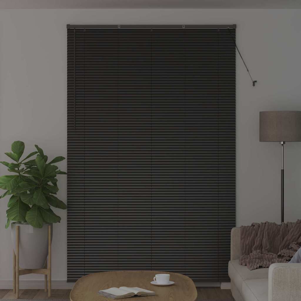 Persienner Sort 220 x 145 cm Aluminium