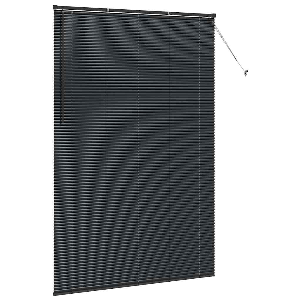 Persienner Sort 220 x 145 cm Aluminium