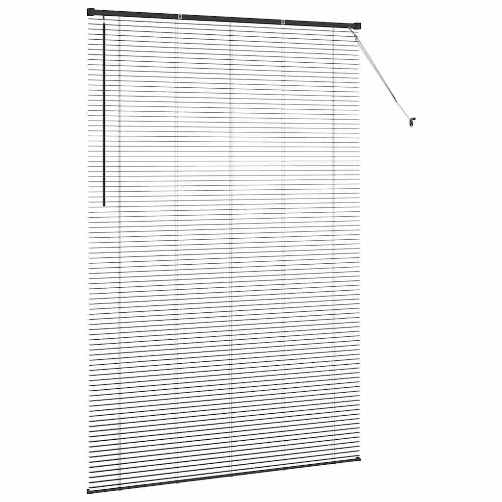 Persienner Sort 220 x 145 cm Aluminium