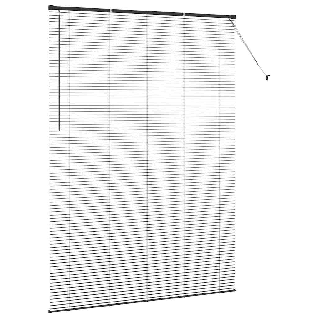 Persienner Sort 220 x 160 cm Aluminium
