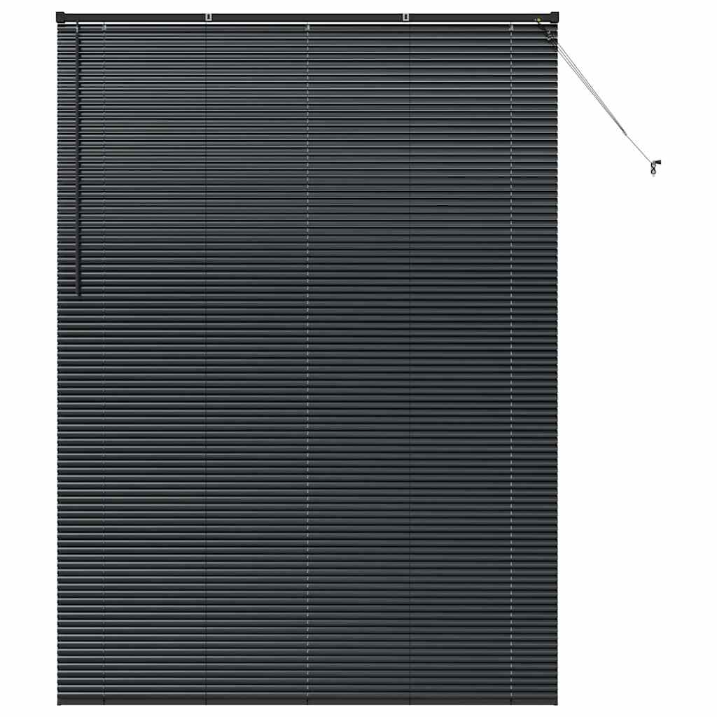 Persienner Sort 220 x 160 cm Aluminium