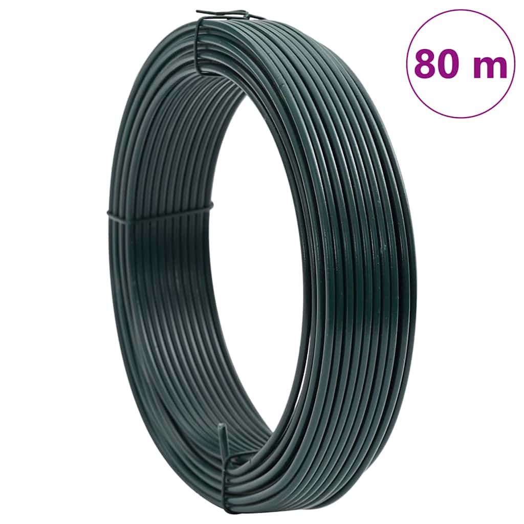 Tremmebindingswire Grøn 80 m PVC