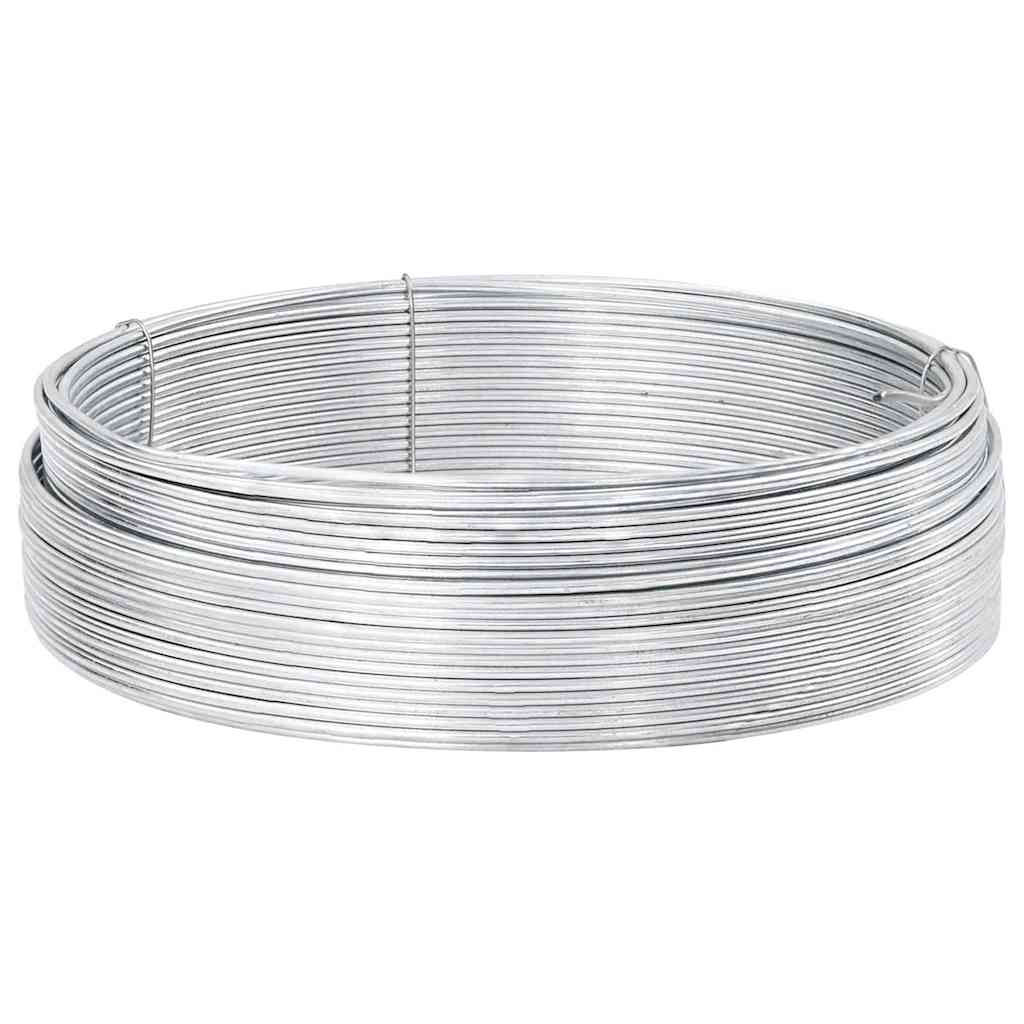 Tremmebindingswire Sølv 25 m Hurtigt dyppet galvaniseret kabel