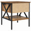 Sengebord med skuffe 2 pcs Gammelt træ 40 x 42 x 45 cm