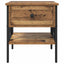 Sengebord med skuffe 2 pcs Gammelt træ 40 x 42 x 45 cm