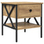 Sengebord 2 pcs artisan eg 40 x 42 x 45 cm Laminat træ og metal