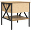 Sengebord 2 pcs artisan eg 40 x 42 x 45 cm Laminat træ og metal
