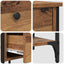 Natskab med skuffe 2 pcs Brun 33,5 x 36 x 70 cm Konstrueret træ
