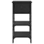 Natskab 2 pcs Sort eg 33,5 x 36 x 70 cm Konstrueret træ