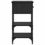 Natskab 2 pcs Sort eg 33,5 x 36 x 70 cm Konstrueret træ