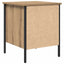 Sengebord artisan eg 40 x 42 x 50 cm Laminat træ og metal
