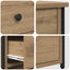 Natskab 2 pcs Brun 40 x 36 x 60 cm Solid genbrugs træ