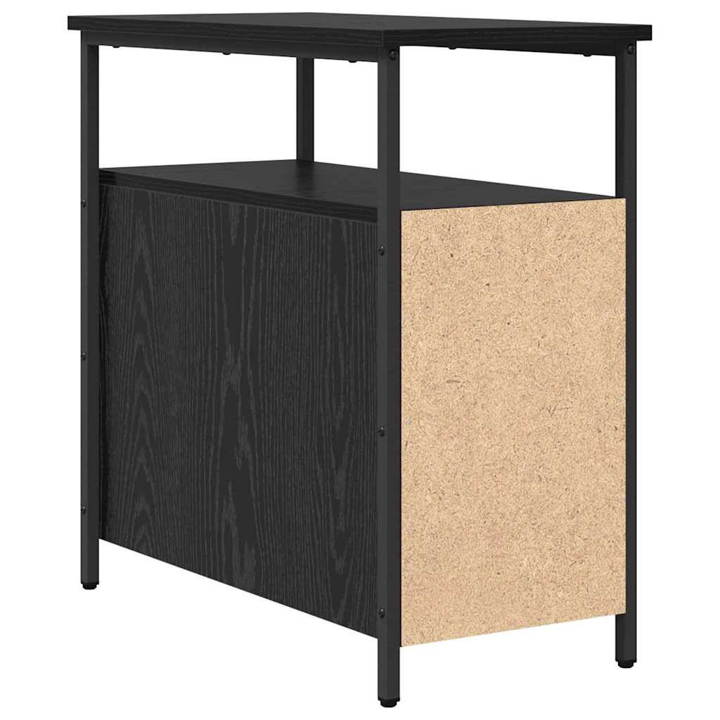 Natskab 2 pcs Sort eg 30 x 60 x 60 cm Konstrueret træ