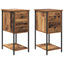 Natskab 2 pcs Gammelt træ 32 x 42 x 70 cm Konstrueret træ