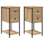 Natskab 2 pcs artisan eg 32 x 42 x 70 cm Konstrueret træ