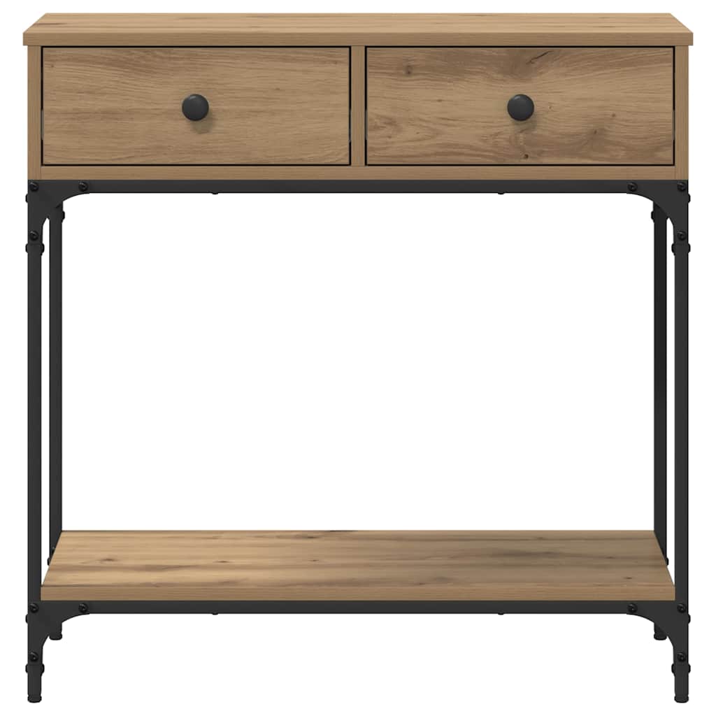 Konsolbord artisan eg 75 x 34,5 x 75 cm Konstrueret træ