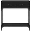 Konsolbord med skuffe Sort eg 75 x 34,5 x 75 cm Konstrueret træ