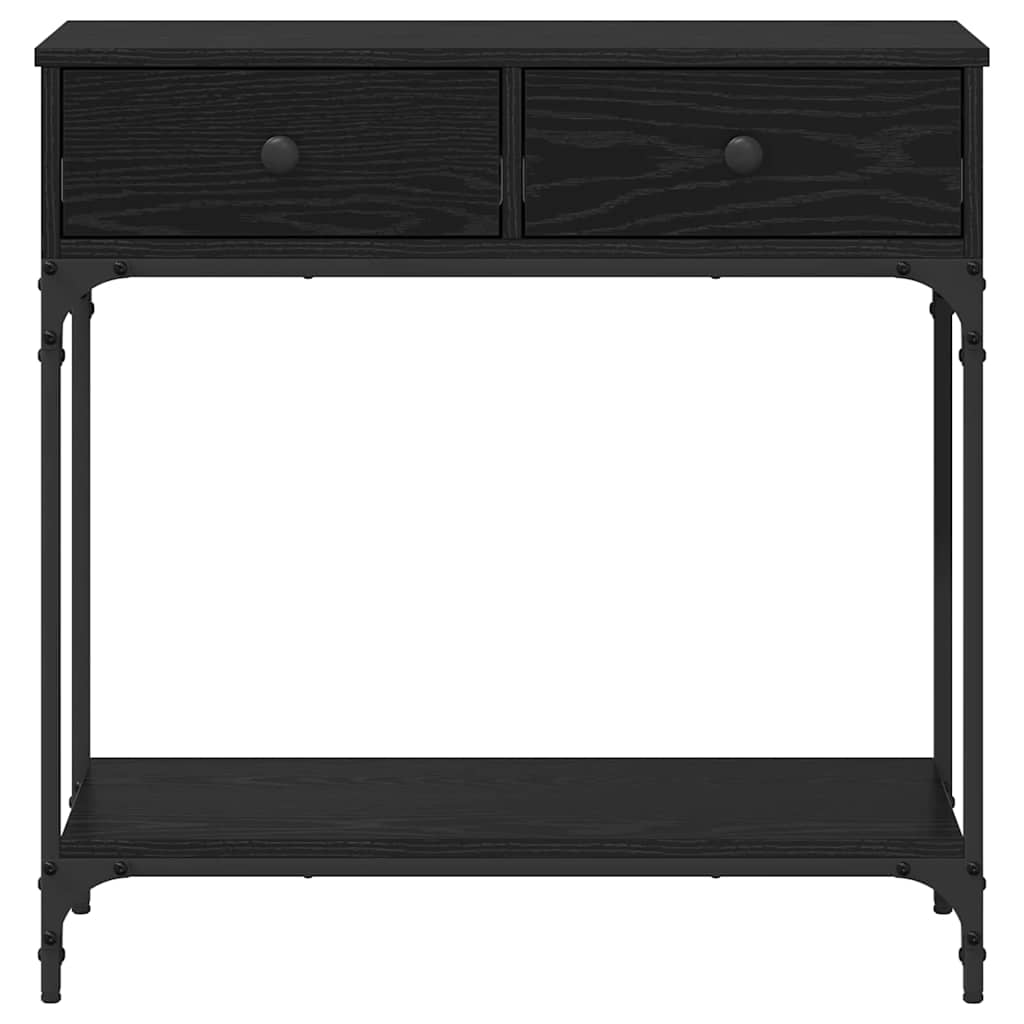 Konsolbord Sort eg 75 x 34,5 x 75 cm Konstrueret træ